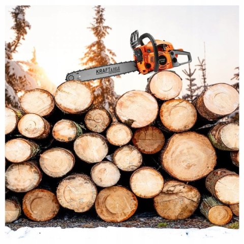 PIŁA SPALINOWA PILARKA ŁAŃCUCHOWA MOCNA 5.9KM 2 x PROWADNICA 2 x ŁAŃCUCH