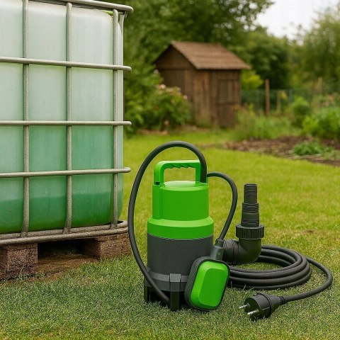 POMPA ZATAPIALNA DO WODY CZYSTEJ BRUDNEJ DESZCZÓWKI z PŁYWAKIEM 2000W mocna