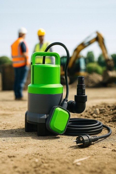 POMPA ZATAPIALNA DO WODY CZYSTEJ BRUDNEJ DESZCZÓWKI z PŁYWAKIEM 2000W mocna