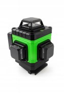 POZIOMICA LASEROWA LASER KRZYŻOWY ZIELONY SAMOPOZIOMUJĄCA 4D 360 2 BATERIE