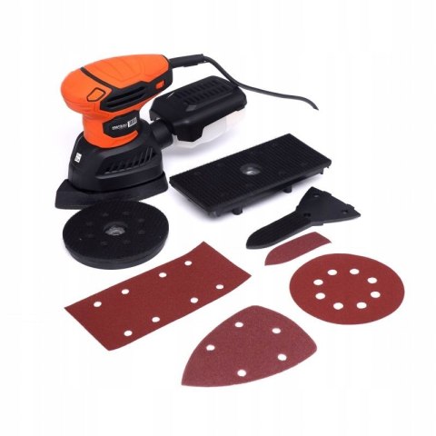 SZLIFIERKA OSCYLACYJNA MIMOŚRODOWA WIELOFUNKCYJNA DREWNA METALU PADY 4w1