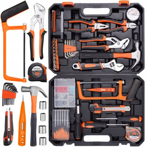 ZESTAW NARZĘDZI 100el KLUCZE WALIZKA NARZĘDZIOWA KLUCZE