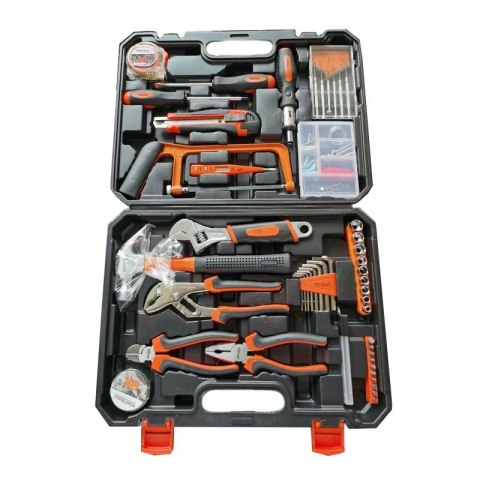 ZESTAW NARZĘDZI 100el KLUCZE WALIZKA NARZĘDZIOWA KLUCZE