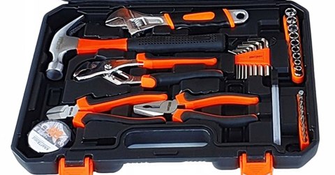 ZESTAW NARZĘDZI 100el KLUCZE WALIZKA NARZĘDZIOWA KLUCZE