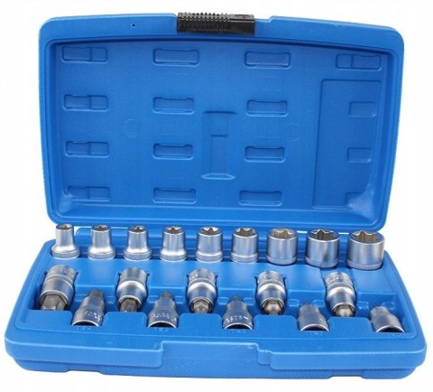 ZESTAW NASADKI NASADEK KLUCZE BITY TORX 1/2 17 EL