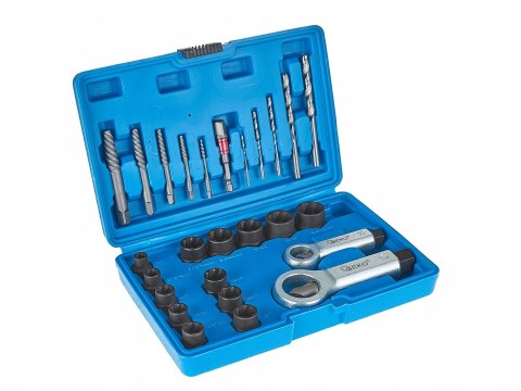 Wykrętaki do zerwanych urwanych śrub szpilek przecinak nakrętek 26 sztuk