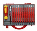 ZESTAW WKRĘTAKÓW ŚRUBOKRĘTY IZOLOWANE 25 rozmiarów + WALIZKA DLA ELEKTRYKA