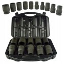 NASADKI UDAROWE 1" CAL KLUCZE NASADOWE CRV 10el ZESTAW 17-41mm NASADKA