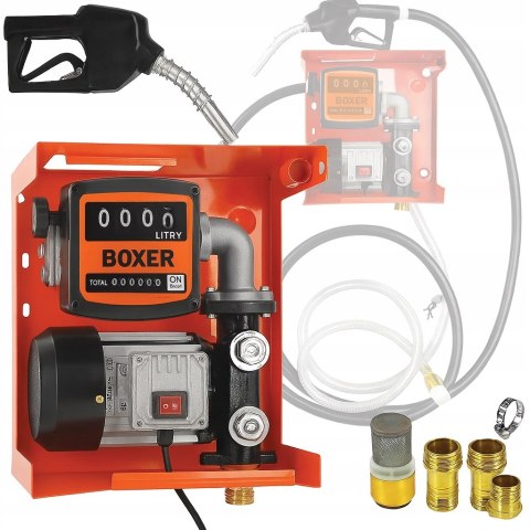 POMPA PALIWA CPN DYSTRYBUTOR SAMOZASYSAJĄCY ZESTAW WĄŻ PISTOLET MOCNA boxer