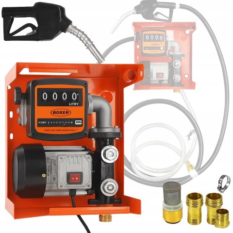 POMPA PALIWA CPN DYSTRYBUTOR SAMOZASYSAJĄCY ZESTAW WĄŻ PISTOLET MOCNA boxer