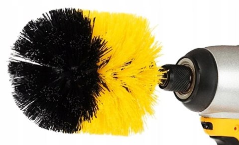 4x SZCZOTKA SZCZOTKI CZYSZCZĄCE NA WIERTARKĘ 1/4