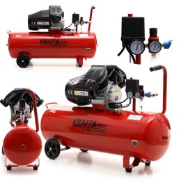 KOMPRESOR OLEJOWY 100L DWUTŁOKOWY Z SEPARATOREM