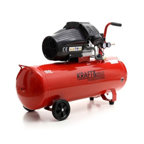 KOMPRESOR OLEJOWY 100L DWUTŁOKOWY Z SEPARATOREM