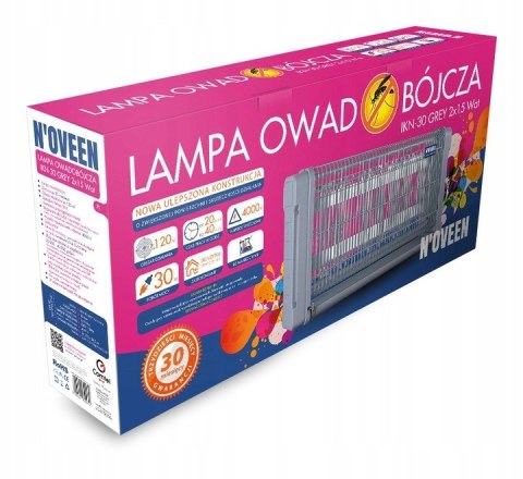 LAMPA OWADOBÓJCZA IKN30 30W 120m2 KOMARY MUCHY