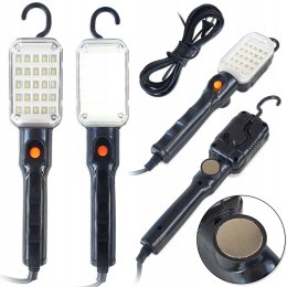 LAMPA WARSZTATOWA 30 LED KANAŁOWA HAK MAGNES 230V