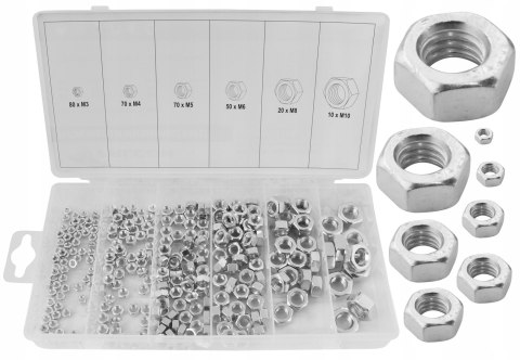 NAKRĘTKI METRYCZNE NIERDZEWNE MIX M3-M10 300 EL