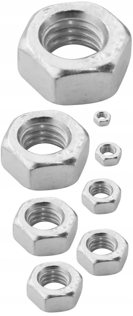 NAKRĘTKI METRYCZNE NIERDZEWNE MIX M3-M10 300 EL
