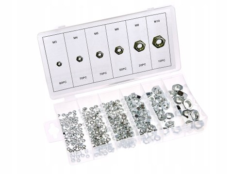 NAKRĘTKI METRYCZNE NIERDZEWNE MIX M3-M10 300 EL