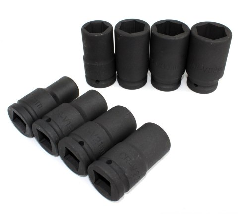NASADKI UDAROWE NASADOWE KLUCZE 3/4'' ZESTAW NASADEK 17-32mm 8szt