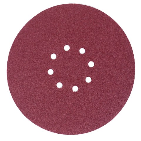 PAPIER ŚCIERNY Z DZIURAMI I RZEPEM NA DYSK 225MM P150 10 SZTUK