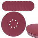PAPIER ŚCIERNY Z DZIURAMI I RZEPEM NA DYSK 225MM P60 10 SZTUK