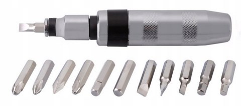 ŚRUBOKRĘT WYKRĘTAK DO POBIJANIA UDAROWY+ 13 BITÓW