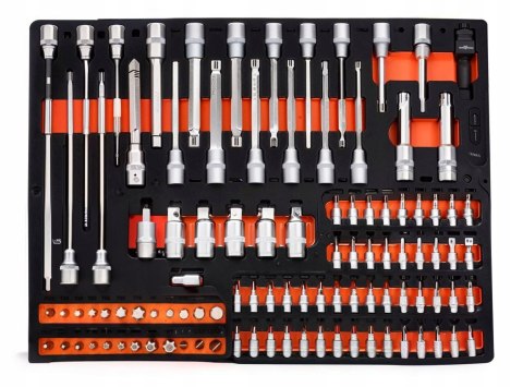 SZAFKA NARZĘDZIOWA WÓZEK WARSZTATOWY Z WYPOSAŻENIEM STABILNA 258 ELEMENTÓW