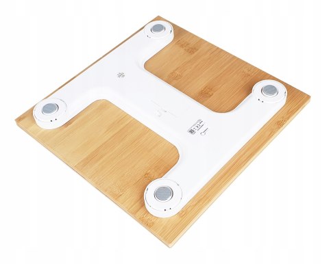 WAGA ŁAZIENKOWA ELEKTRONICZNA LED BAMBUSOWA 180KG