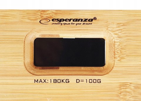 WAGA ŁAZIENKOWA ELEKTRONICZNA LED BAMBUSOWA 180KG