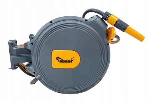 AUTOMATYCZNY BĘBEN ZWIJACZ NA WĄŻ OGRODOWY NAŚCIENNY ZWIJAK 1/2 20m MOCNY