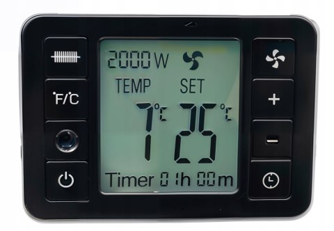 GRZEJNIK ELEKTRYCZNY KONWEKTOROWY ENERGOOSZCZĘDNY TIMER BEZPIECZNY LCD