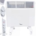 Grzejnik Elektryczny Aluminiowy Konwektorowy Mocny 1750W Ścienny +Kółka 2w1