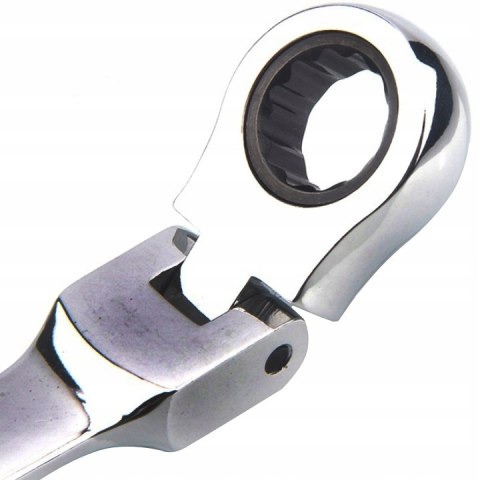 KLUCZE PŁASKIE OCZKOWE ŁAMANE Z GRZECHOTKĄ Cr-V 12szt. 8-19