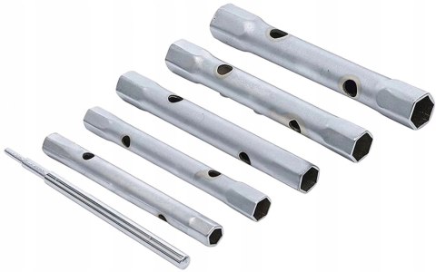 KLUCZE RUROWE DO ŚWIEC ŻAROWYCH 8-17MM 6 EL. RUROWYCH DWUSTRONNE ZESTAW