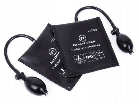 MOCNE PODUSZKI MONTAŻOWE DO PODNOSZENIA 150KG 2 SZTUKI POMPKA RĘCZNA