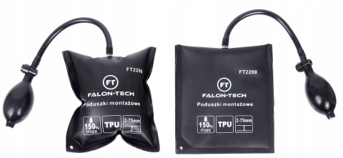 MOCNE PODUSZKI MONTAŻOWE DO PODNOSZENIA 150KG 2 SZTUKI POMPKA RĘCZNA