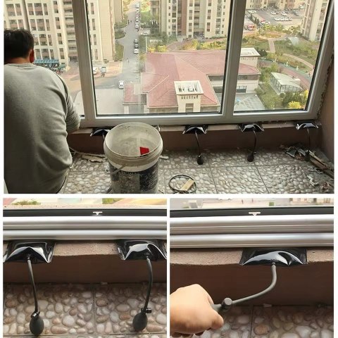 MOCNE PODUSZKI MONTAŻOWE DO PODNOSZENIA 150KG 2 SZTUKI POMPKA RĘCZNA