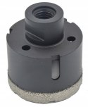 OTWORNICA DIAMENTOWA 55mm M14 KORONKA FREZ WIERTŁO DO GRESU BETONU KAMIENIA