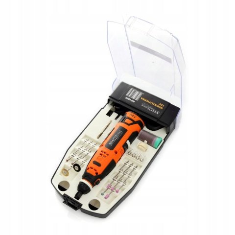 Szlifierka MINI akumulatorowa 5.000-25.000obr. końcówki 55szt. - Kraft&Dele