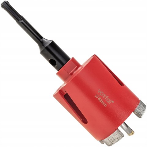 WIERTŁO OTWORNICA DIAMENTOWA KORONKA POD PUSZKI ŻELBETONU BETONU 68 MM M16