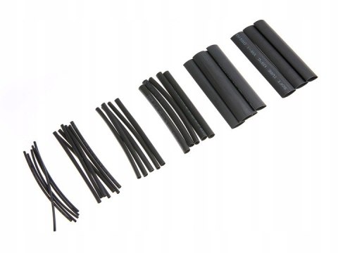 ZESTAW RUREK TERMOKURCZLIWYCH RURKI TERMOKURCZLIWE 100SZT CZARNE