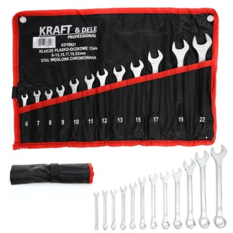 12 el KLUCZE PŁASKO OCZKOWE 6-22 mm KLUCZ PŁASKIE