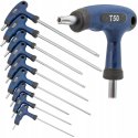 KLUCZE WKRĘTAKI MŁOTKI TORX TYP T ZESTAW T10-T50 9 el