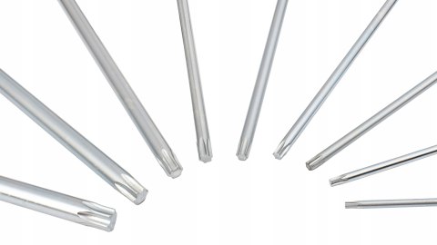 KLUCZE WKRĘTAKI MŁOTKI TORX TYP T ZESTAW T10-T50 9 el