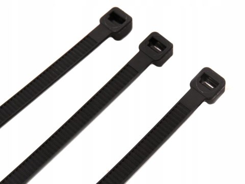 OPASKI ZACISKOWE NYLONOWE 2,5x200mm 100szt. ODPORNE NA UV