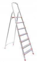 DRABINA domowa 7 stopniowa aluminiowa antypoślizgowa Ondragon Mocna podest