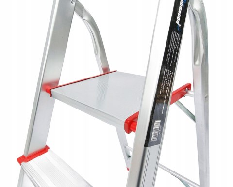 DRABINA domowa 7 stopniowa aluminiowa antypoślizgowa Ondragon Mocna podest