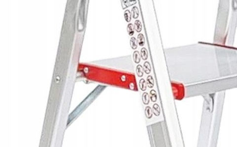 DRABINA domowa 7 stopniowa aluminiowa antypoślizgowa Ondragon Mocna podest