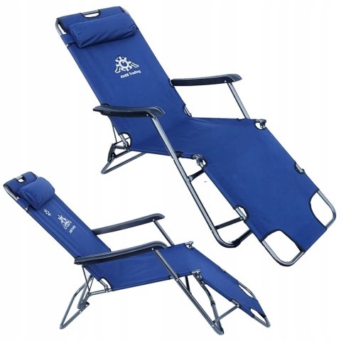 LEŻAK OGRODOWY ROZKŁADANY KRZESŁO LEŻAKI MEBLE OGRODOWE SKŁADANY FOTEL 4KOL