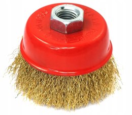 SZCZOTKA DRUCIANA CZOŁOWA miedzian - złota M14 65mm